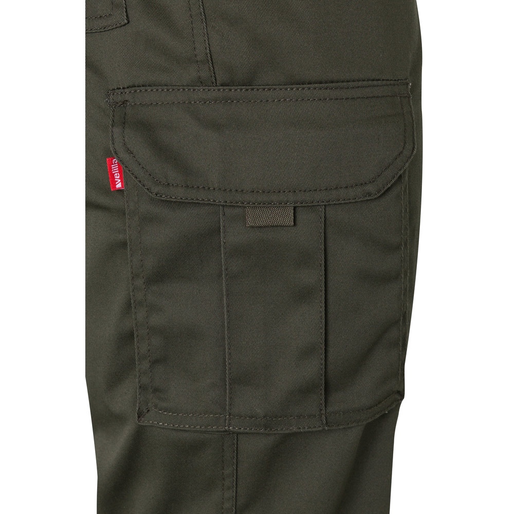 VL PAN. Pantalon stretch, multipoches (290g/m²), en coton (46%), EME (38%) et polyester (16%) 37
