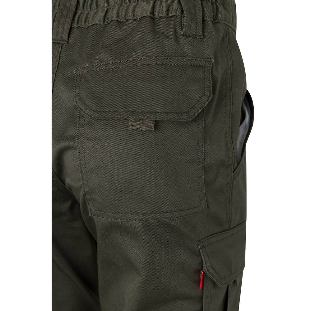 VL PAN. Pantalon stretch, multipoches (290g/m²), en coton (46%), EME (38%) et polyester (16%) 38
