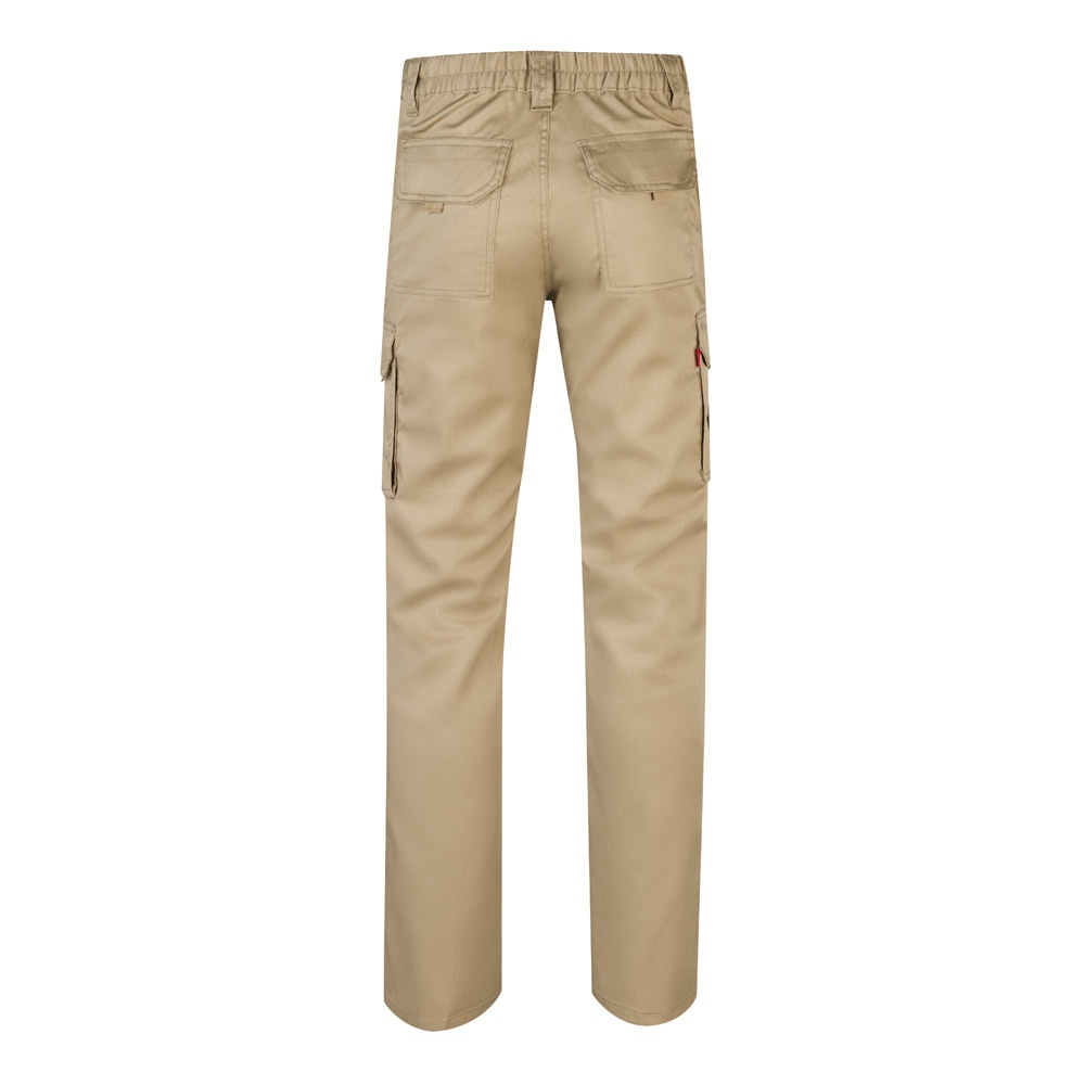 VL PAN. Pantalon stretch, multipoches (290g/m²), en coton (46%), EME (38%) et polyester (16%) 39