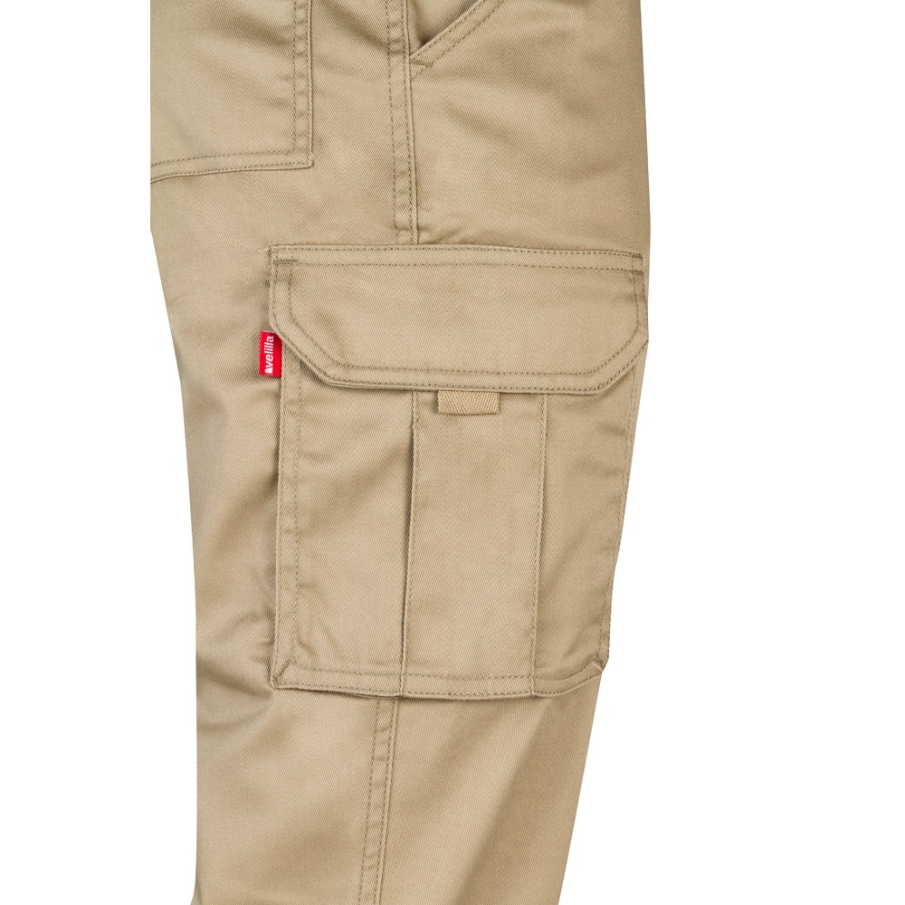 VL PAN. Pantalon stretch, multipoches (290g/m²), en coton (46%), EME (38%) et polyester (16%) 42
