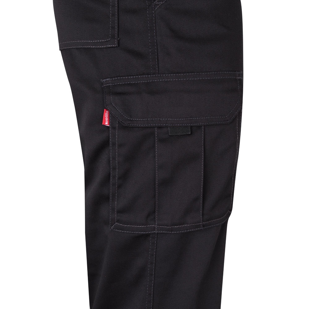 VL PAN. Pantalon stretch, multipoches (290g/m²), en coton (46%), EME (38%) et polyester (16%) 12