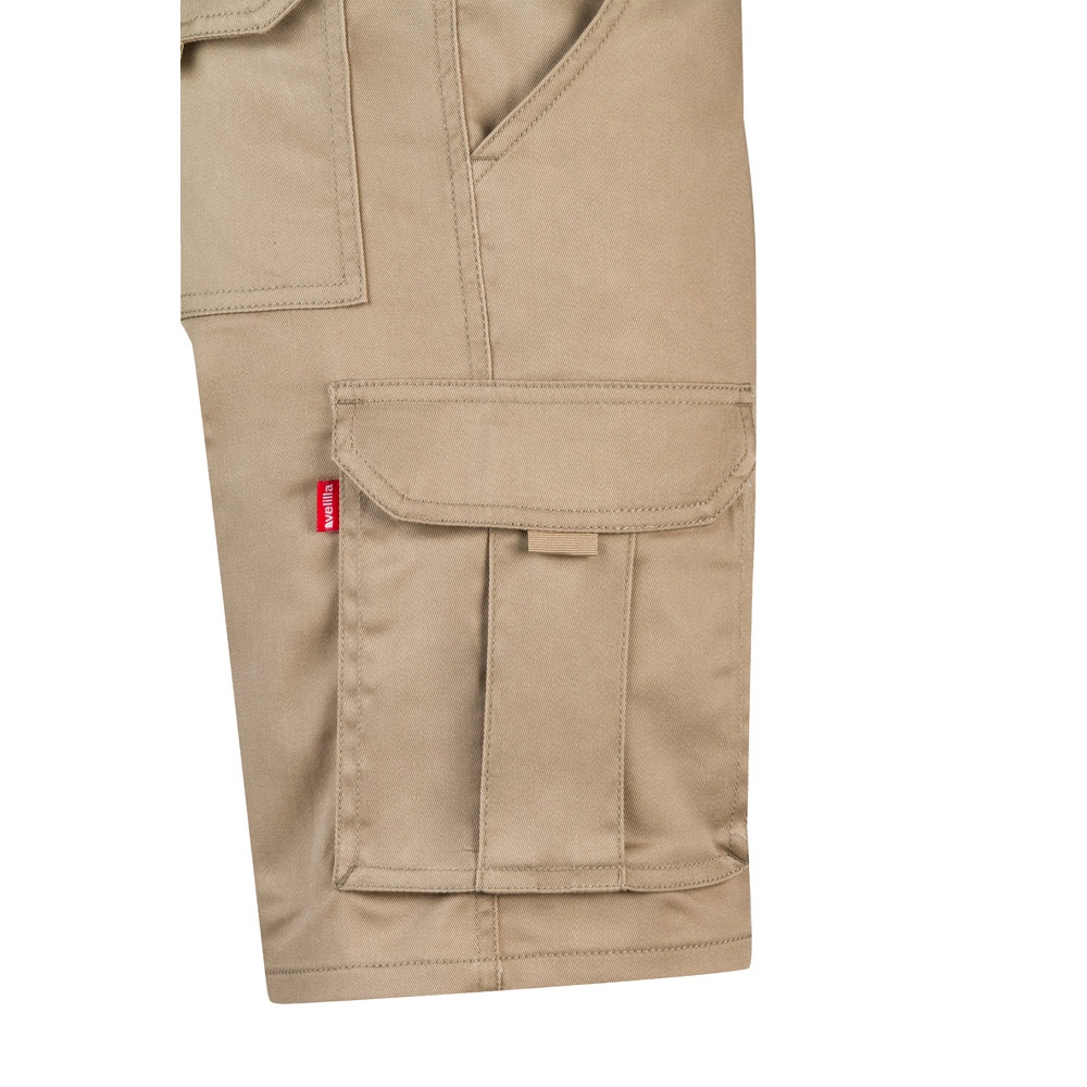 VL HEBE. Bermuda stretch, multipoches (240g/m²), en coton (46%), EME (38%) et polyester (16%) 36
