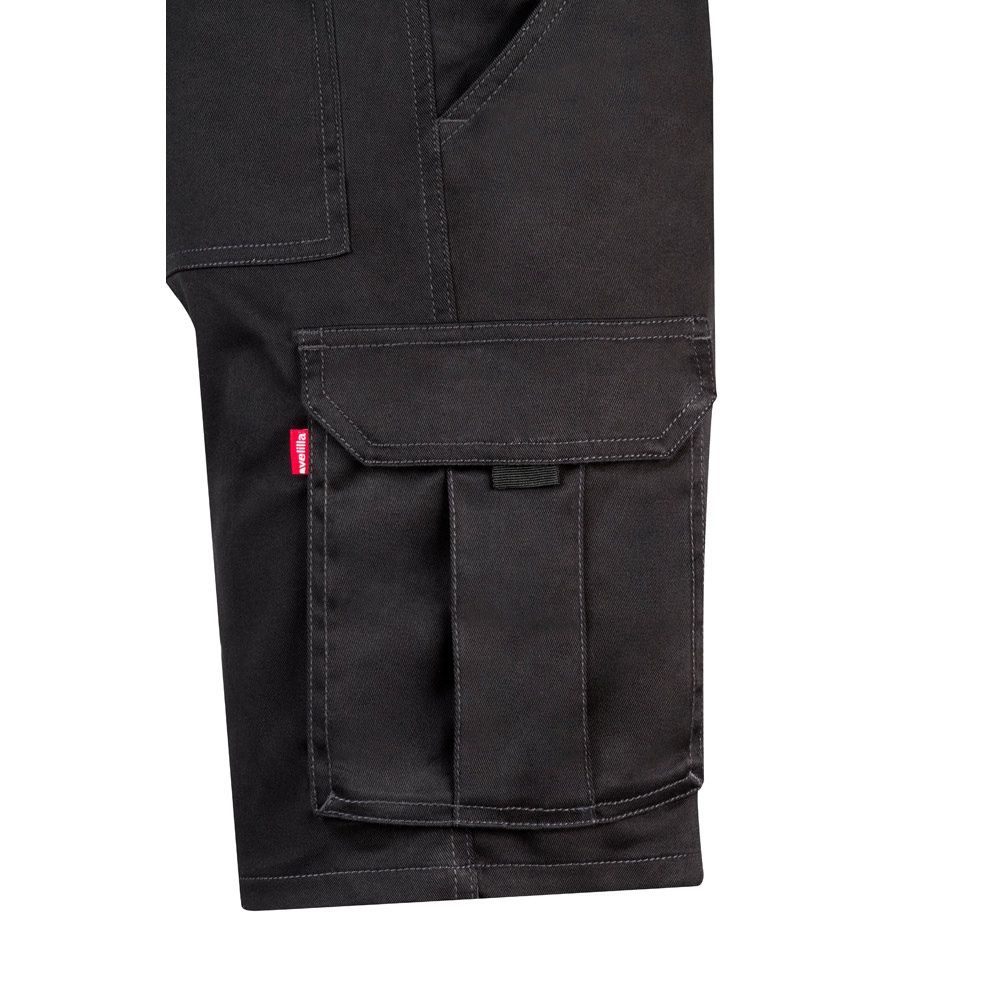 VL HEBE. Bermuda stretch, multipoches (240g/m²), en coton (46%), EME (38%) et polyester (16%) 11
