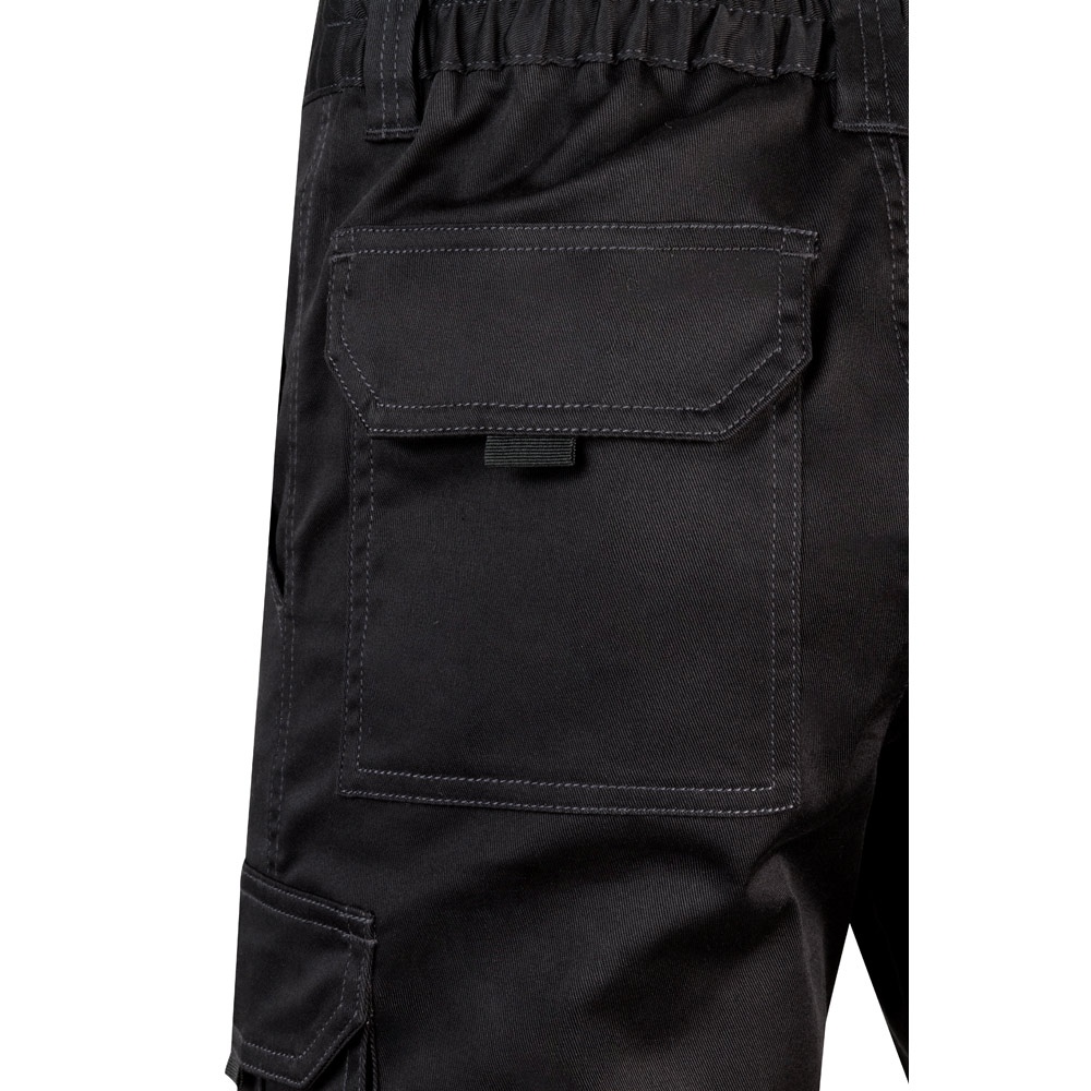 VL HEBE. Bermuda stretch, multipoches (240g/m²), en coton (46%), EME (38%) et polyester (16%) 12