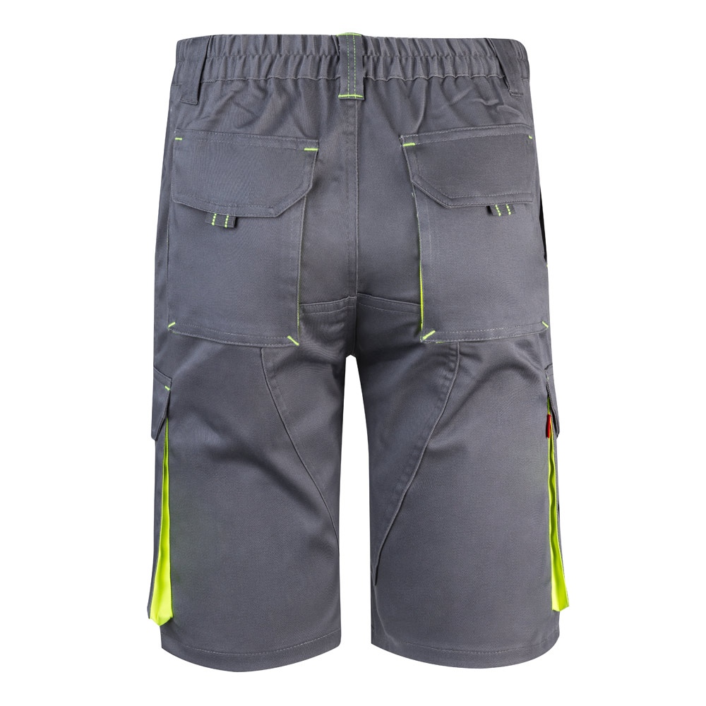 VL HEMERA. Bermuda stretch bicolore, multipoches (240g/m²), en coton (46%), EME (38%) et polyester (16%) 18