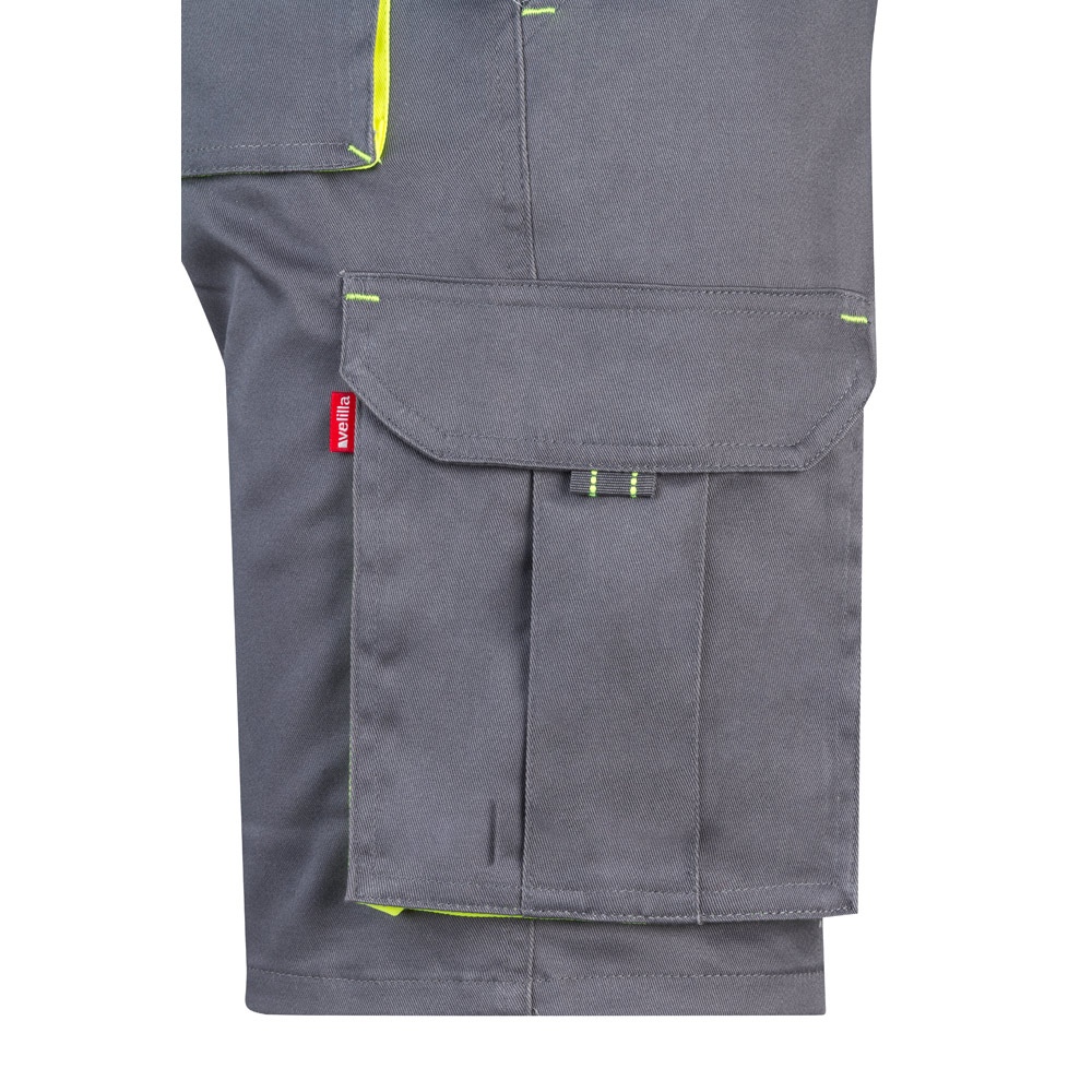 VL HEMERA. Bermuda stretch bicolore, multipoches (240g/m²), en coton (46%), EME (38%) et polyester (16%) 21