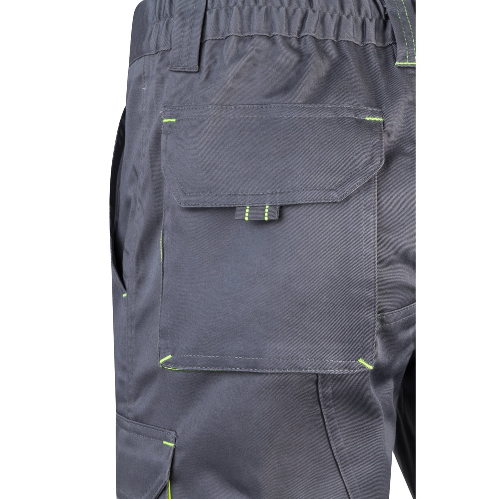 VL HEMERA. Bermuda stretch bicolore, multipoches (240g/m²), en coton (46%), EME (38%) et polyester (16%) 22