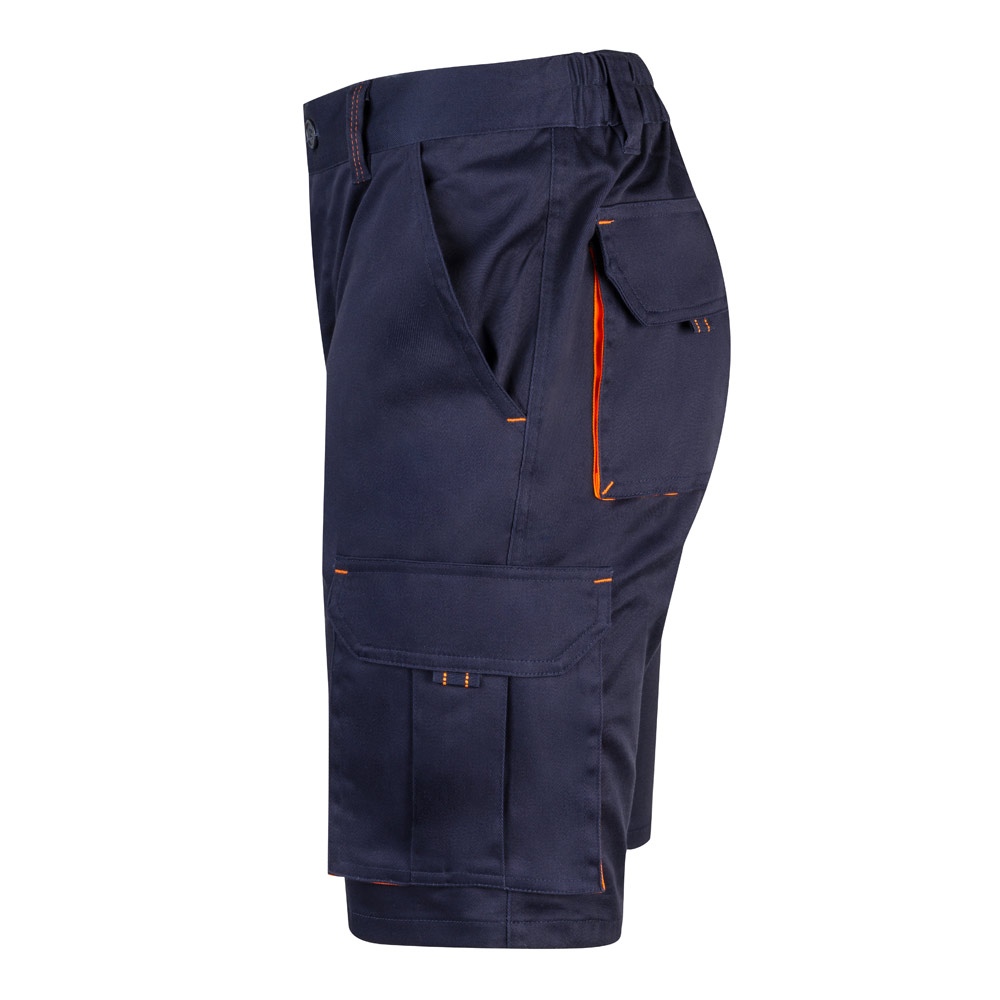 VL HEMERA. Bermuda stretch bicolore, multipoches (240g/m²), en coton (46%), EME (38%) et polyester (16%) 29
