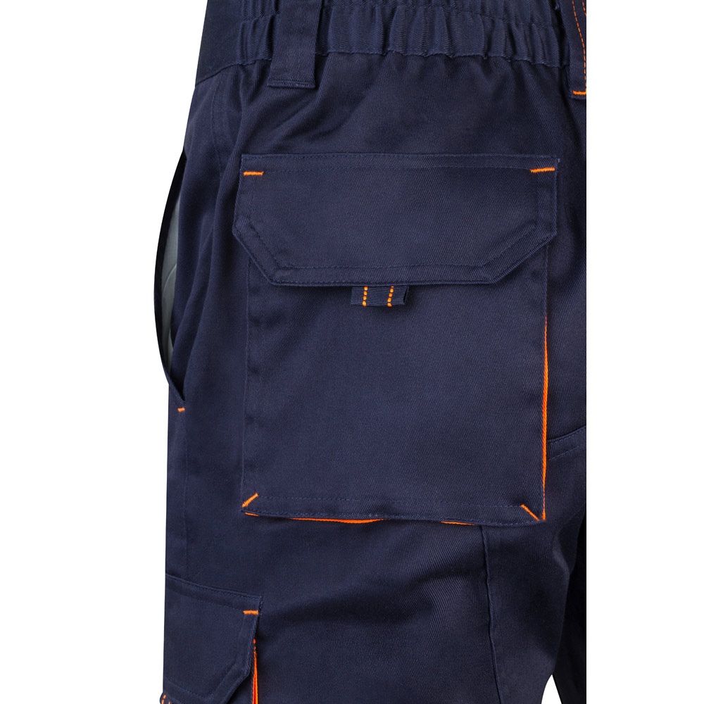 VL HEMERA. Bermuda stretch bicolore, multipoches (240g/m²), en coton (46%), EME (38%) et polyester (16%) 32