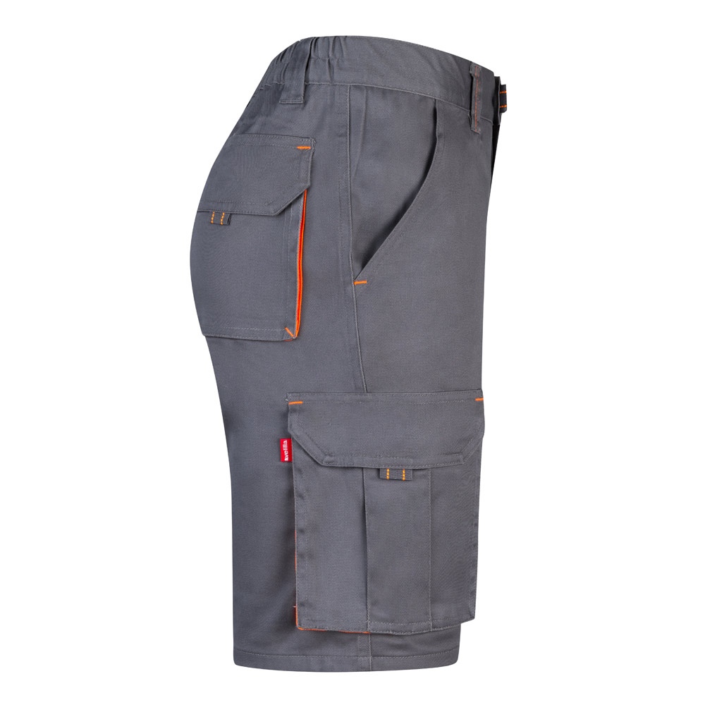 VL HEMERA. Bermuda stretch bicolore, multipoches (240g/m²), en coton (46%), EME (38%) et polyester (16%) 35