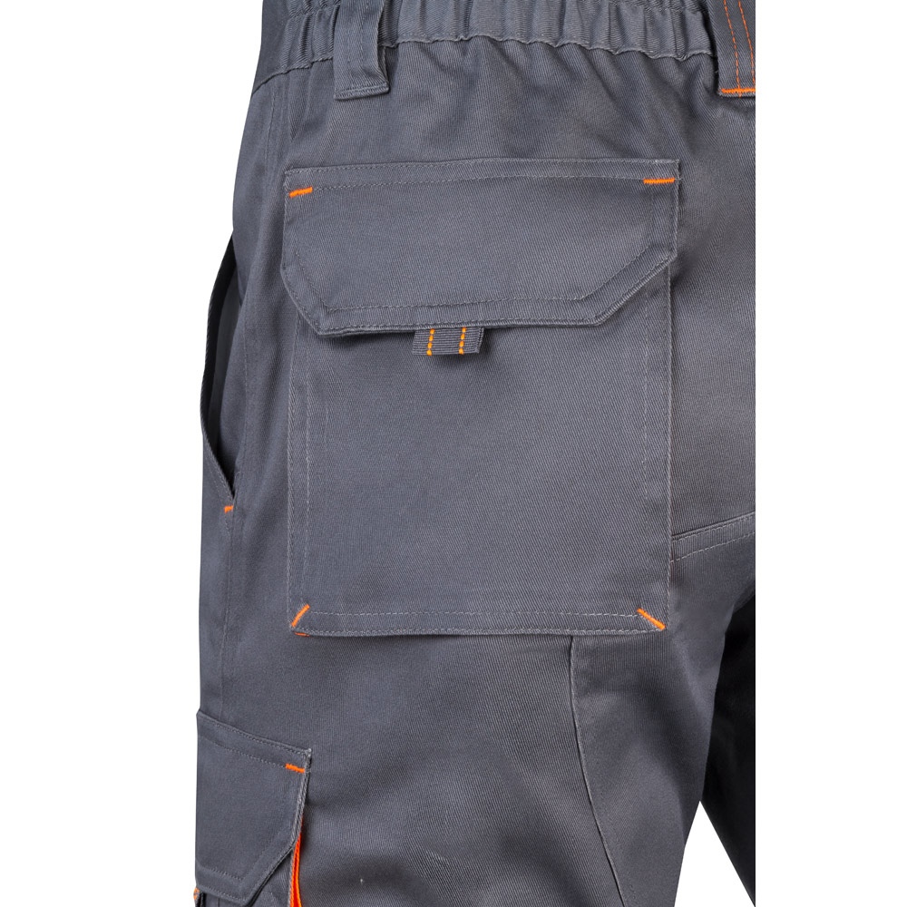 VL HEMERA. Bermuda stretch bicolore, multipoches (240g/m²), en coton (46%), EME (38%) et polyester (16%) 37