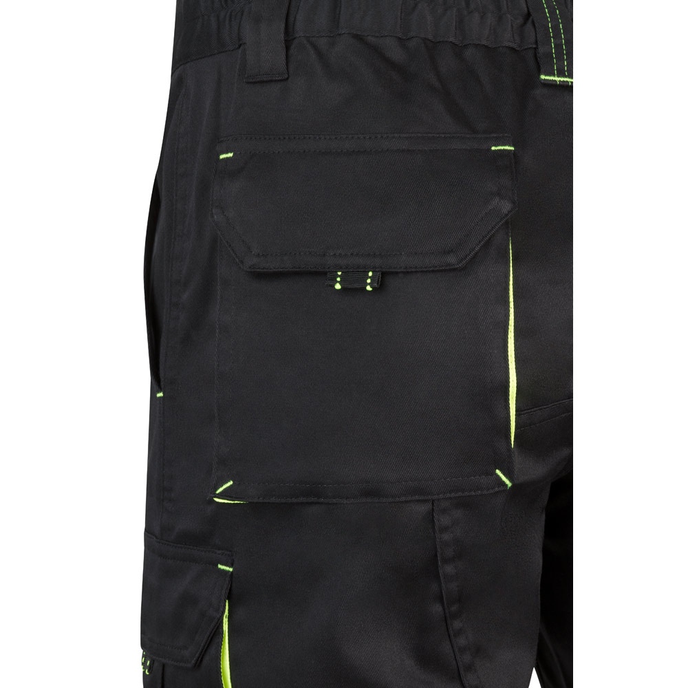 VL HEMERA. Bermuda stretch bicolore, multipoches (240g/m²), en coton (46%), EME (38%) et polyester (16%) 11