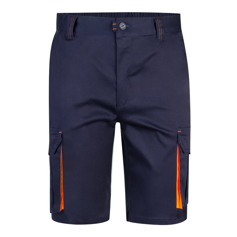 VL HEMERA. Bermuda stretch bicolore, multipoches (240g/m²), en coton (46%), EME (38%) et polyester (16%) 6