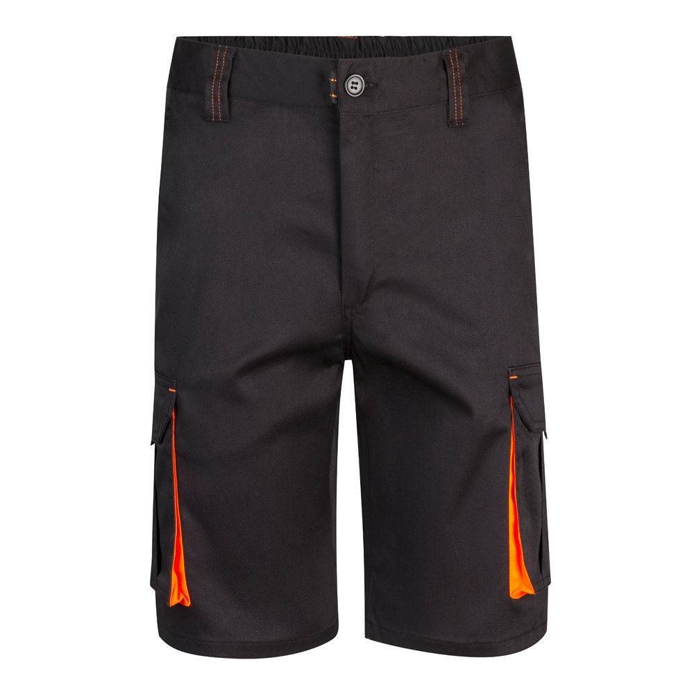 VL HEMERA. Bermuda stretch bicolore, multipoches (240g/m²), en coton (46%), EME (38%) et polyester (16%) 5