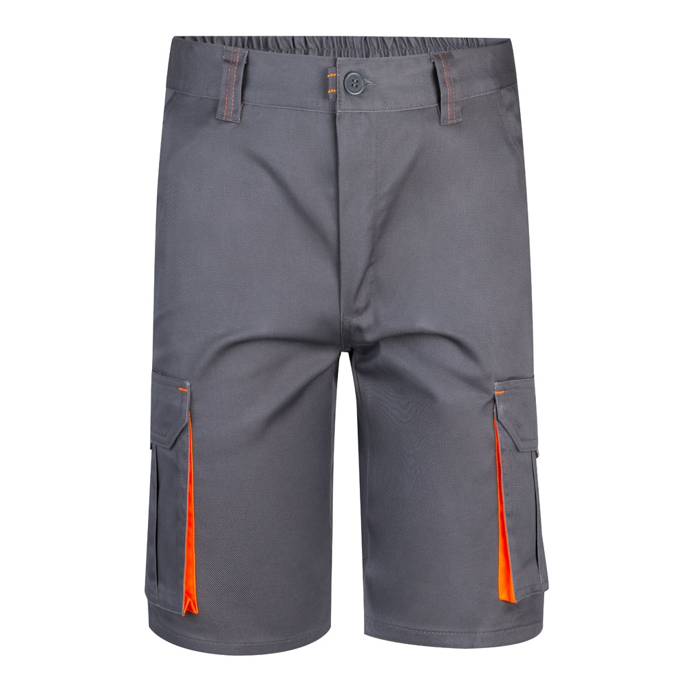 VL HEMERA. Bermuda stretch bicolore, multipoches (240g/m²), en coton (46%), EME (38%) et polyester (16%) 7