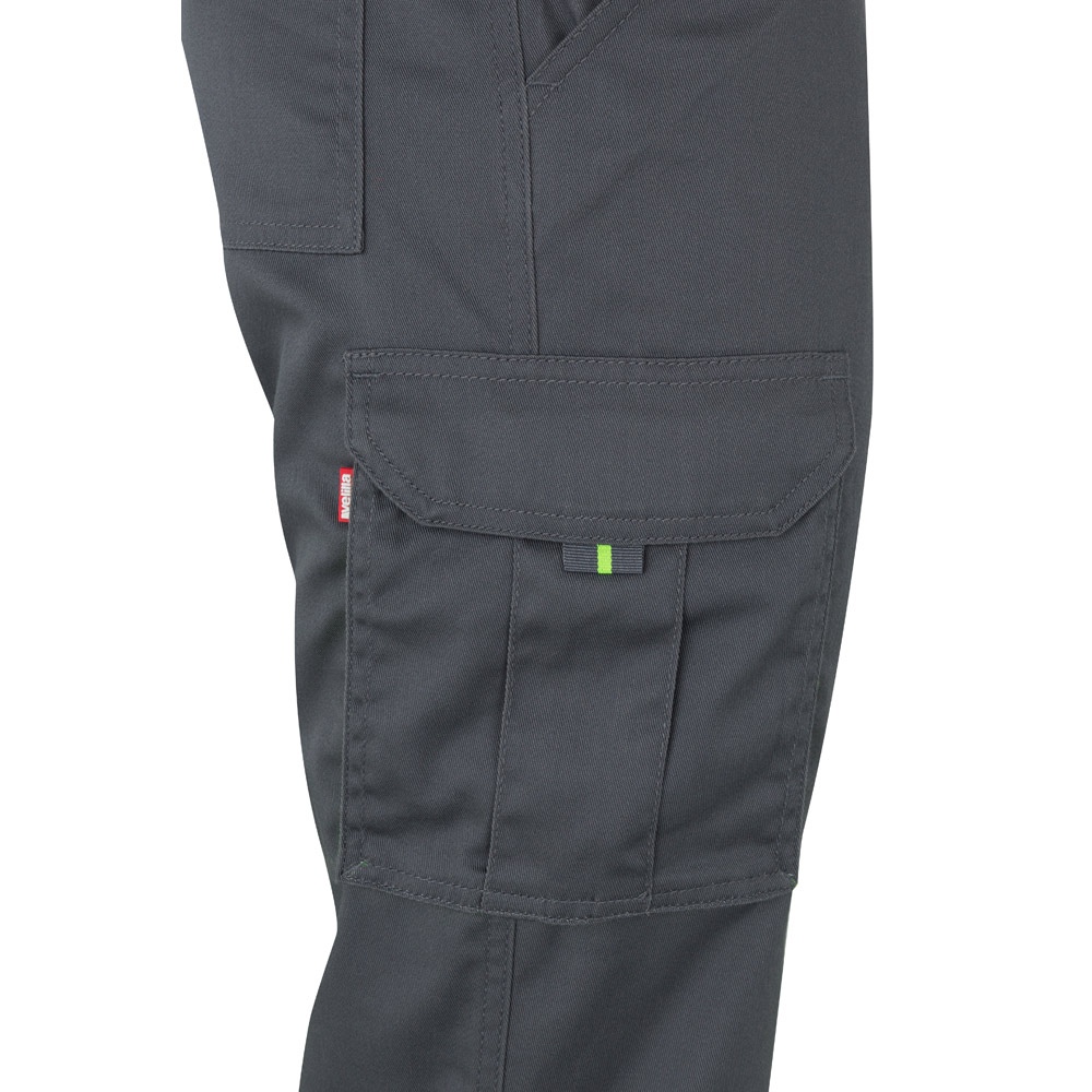 VL ZEUS LARGE. Pantalon stretch multipoches bicolore (240g/m²), en coton (46%), EME (38%) et polyester (16%) 14