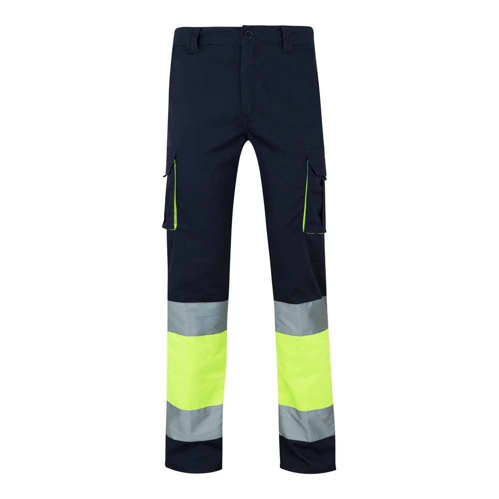 VL ZEUS LARGE. Pantalon stretch multipoches bicolore (240g/m²), en coton (46%), EME (38%) et polyester (16%) 2