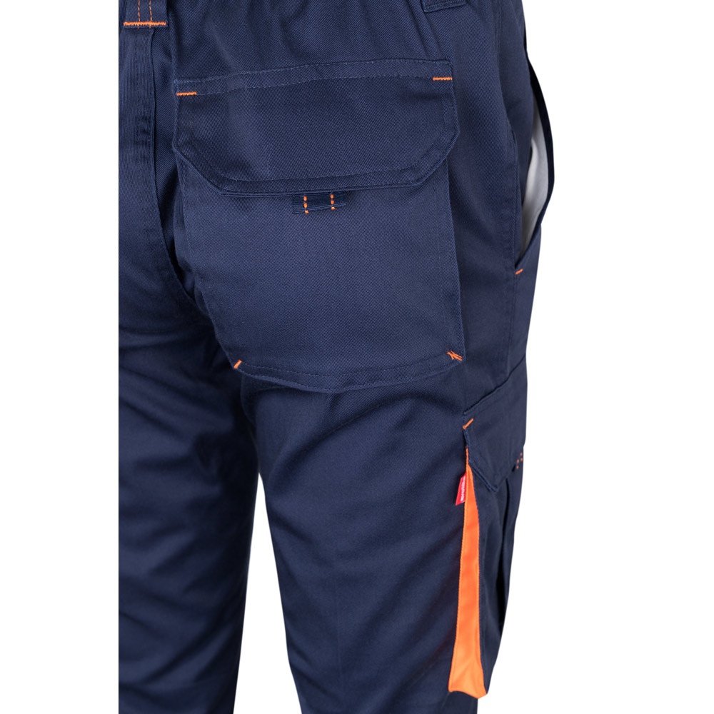 VL FIDES. Pantalon stretch bicolore, multipoches (240g/m²), en coton (46%), EME (38%) et polyester (16%) 29