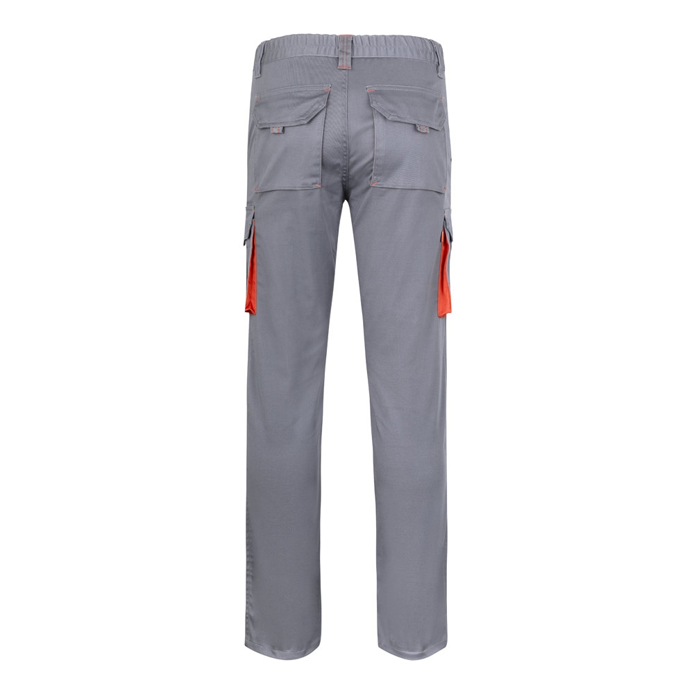 VL FIDES. Pantalon stretch bicolore, multipoches (240g/m²), en coton (46%), EME (38%) et polyester (16%) 30
