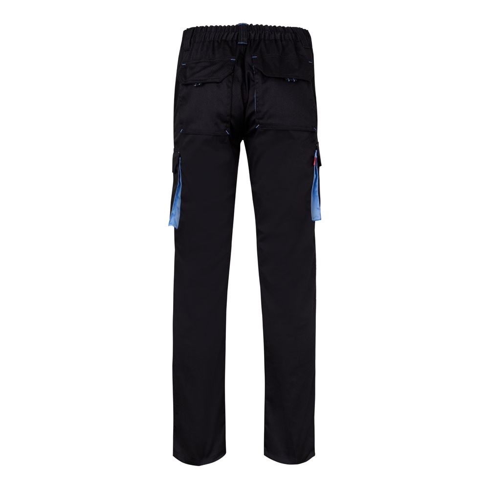 VL FIDES. Pantalon stretch bicolore, multipoches (240g/m²), en coton (46%), EME (38%) et polyester (16%) 35