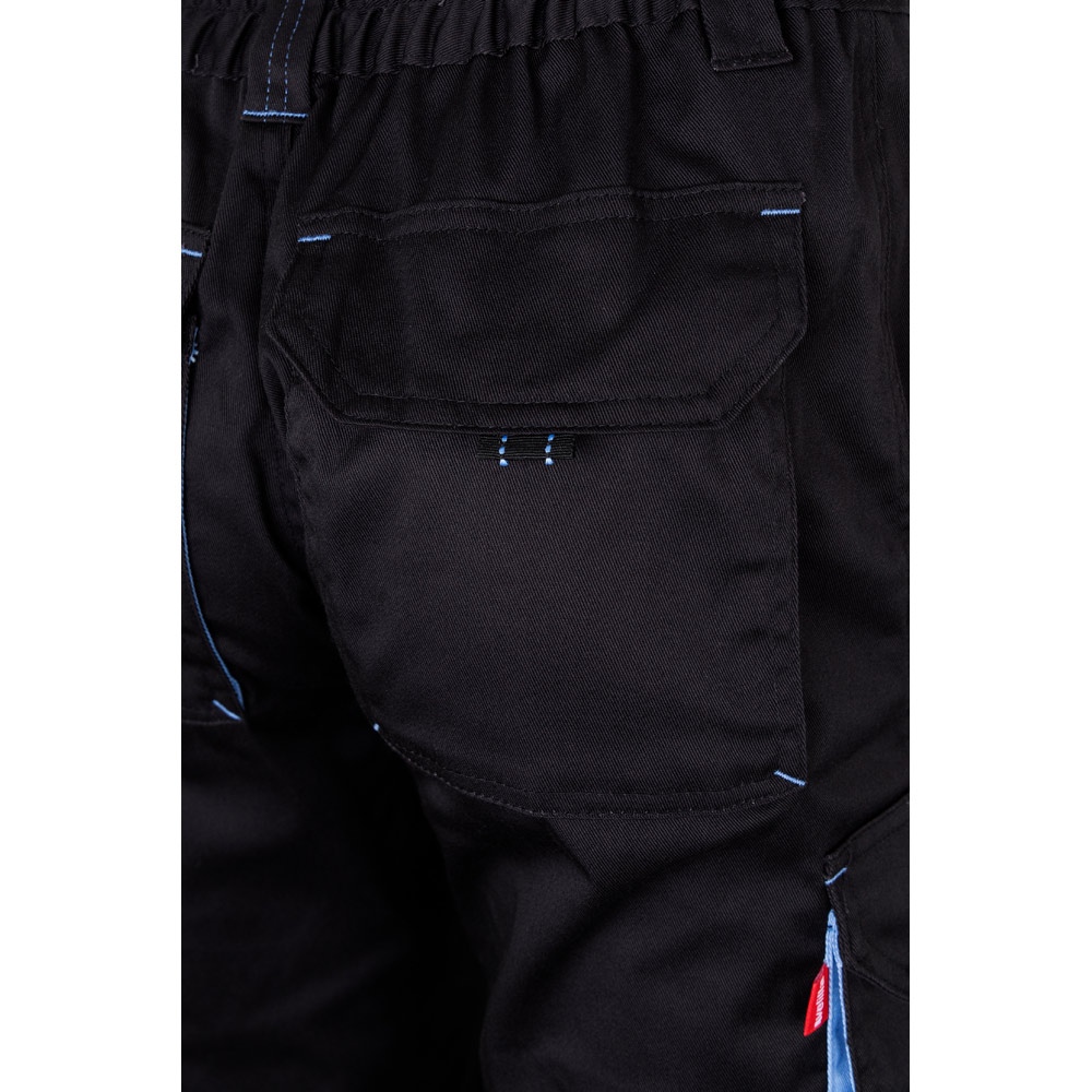 VL FIDES. Pantalon stretch bicolore, multipoches (240g/m²), en coton (46%), EME (38%) et polyester (16%) 39