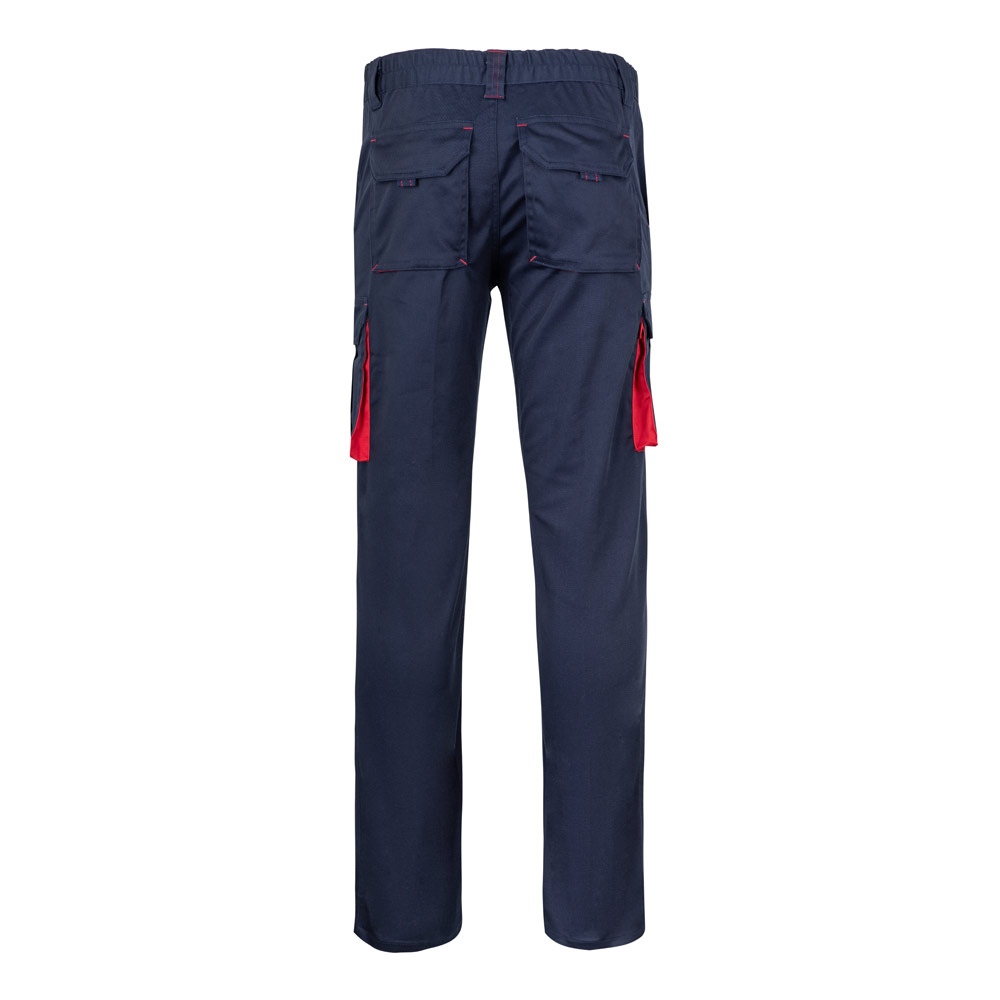 VL FIDES. Pantalon stretch bicolore, multipoches (240g/m²), en coton (46%), EME (38%) et polyester (16%) 40