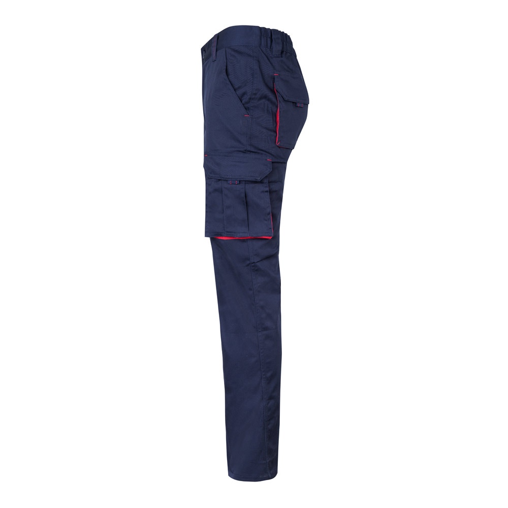 VL FIDES. Pantalon stretch bicolore, multipoches (240g/m²), en coton (46%), EME (38%) et polyester (16%) 41