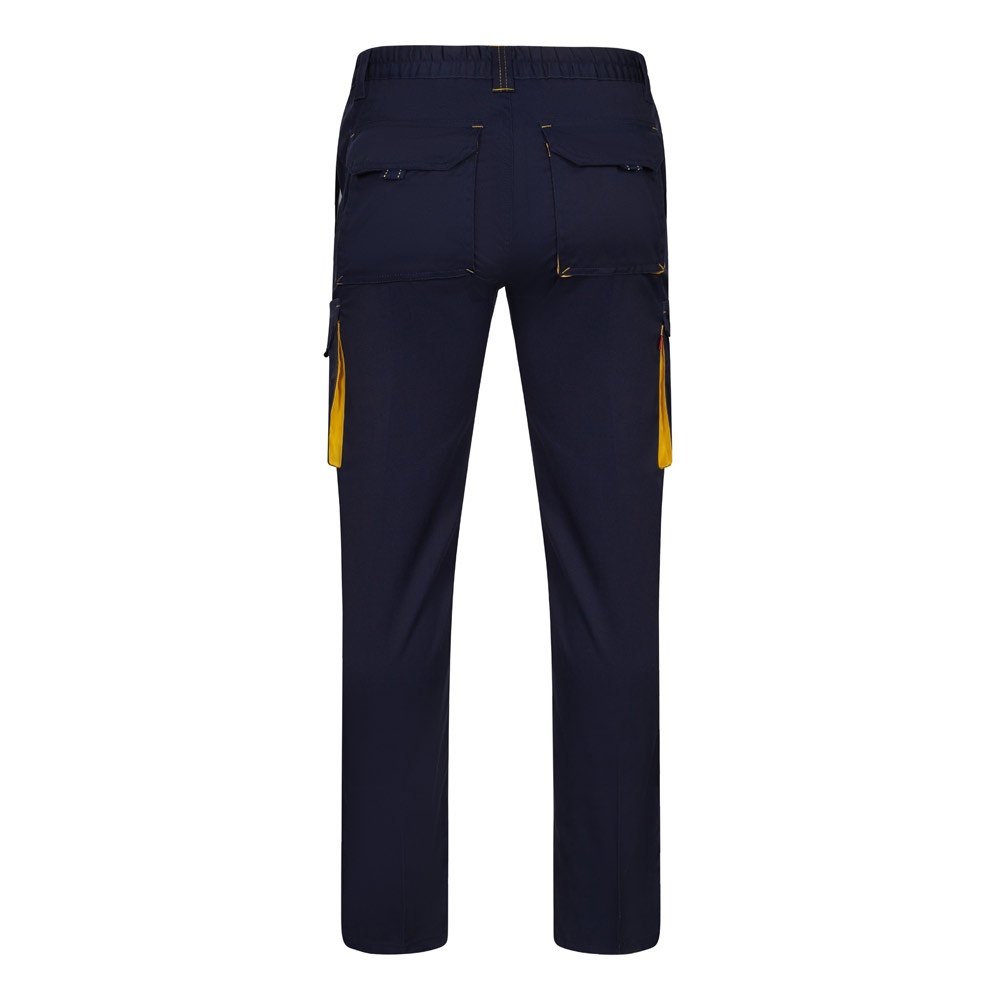 VL FIDES. Pantalon stretch bicolore, multipoches (240g/m²), en coton (46%), EME (38%) et polyester (16%) 19