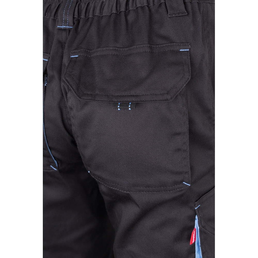 VL FIDES. Pantalon stretch bicolore, multipoches (240g/m²), en coton (46%), EME (38%) et polyester (16%) 49
