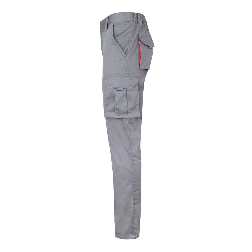 VL FIDES. Pantalon stretch bicolore, multipoches (240g/m²), en coton (46%), EME (38%) et polyester (16%) 55