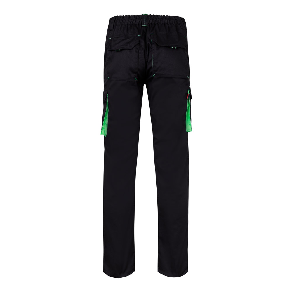 VL FIDES. Pantalon stretch bicolore, multipoches (240g/m²), en coton (46%), EME (38%) et polyester (16%) 59