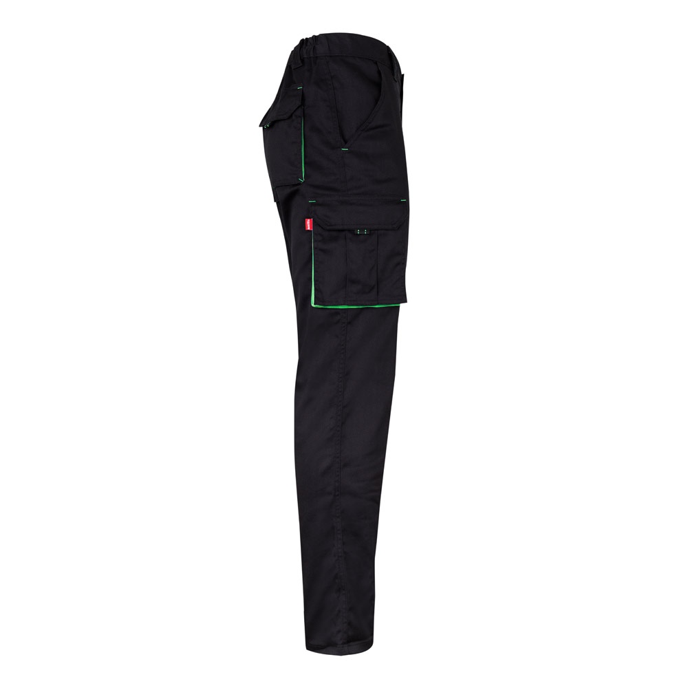 VL FIDES. Pantalon stretch bicolore, multipoches (240g/m²), en coton (46%), EME (38%) et polyester (16%) 61