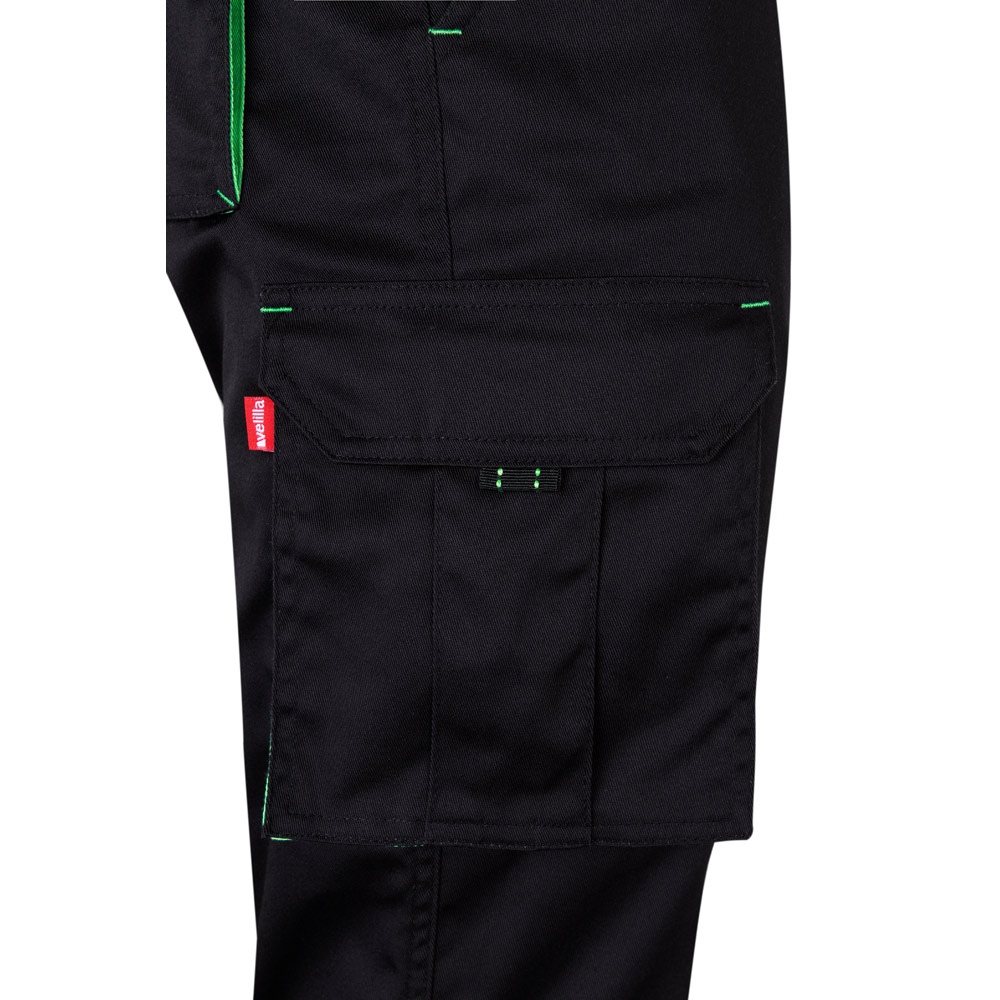 VL FIDES. Pantalon stretch bicolore, multipoches (240g/m²), en coton (46%), EME (38%) et polyester (16%) 62