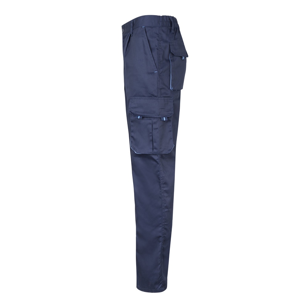 VL FIDES. Pantalon stretch bicolore, multipoches (240g/m²), en coton (46%), EME (38%) et polyester (16%) 65