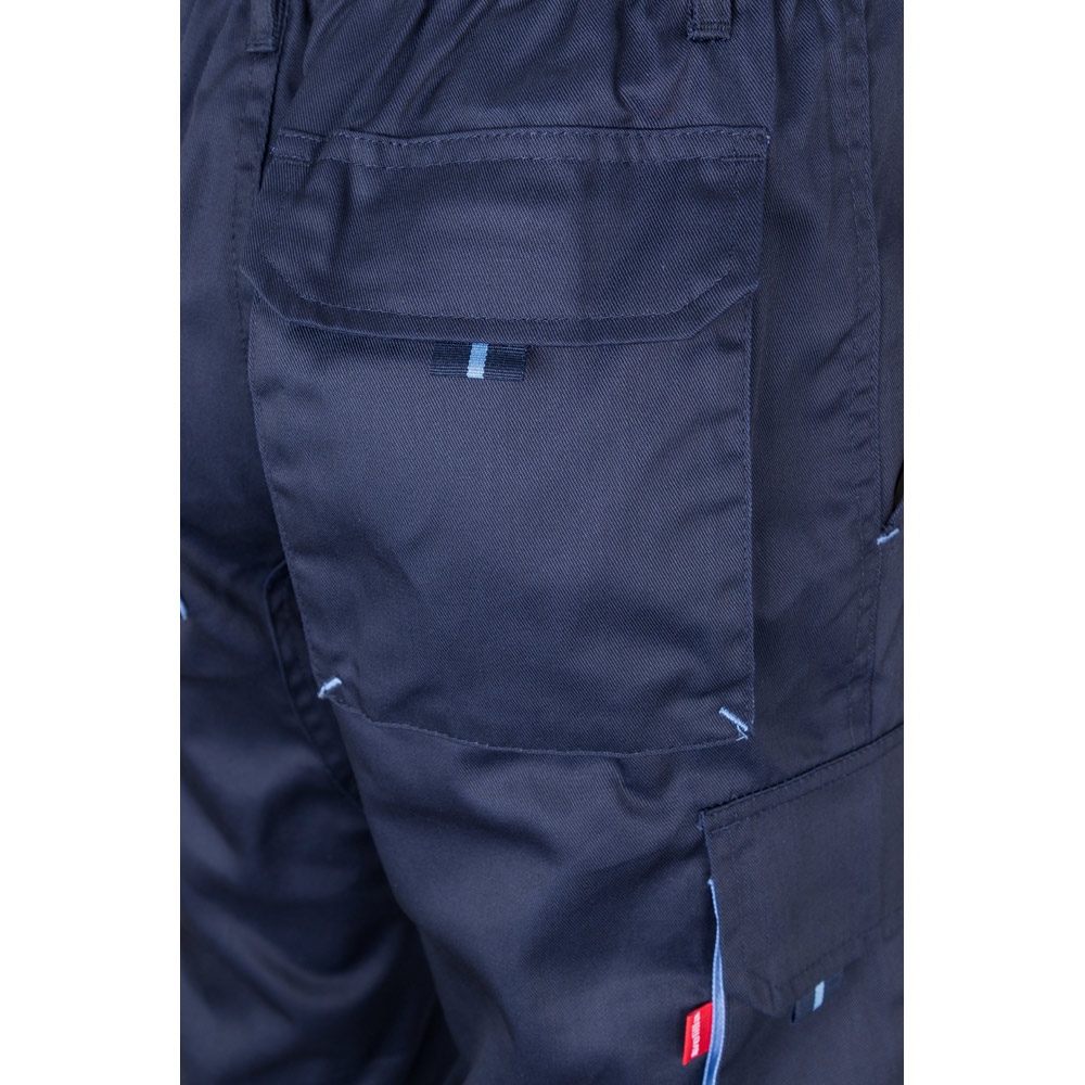 VL FIDES. Pantalon stretch bicolore, multipoches (240g/m²), en coton (46%), EME (38%) et polyester (16%) 68