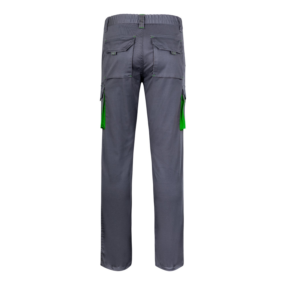 VL FIDES. Pantalon stretch bicolore, multipoches (240g/m²), en coton (46%), EME (38%) et polyester (16%) 69