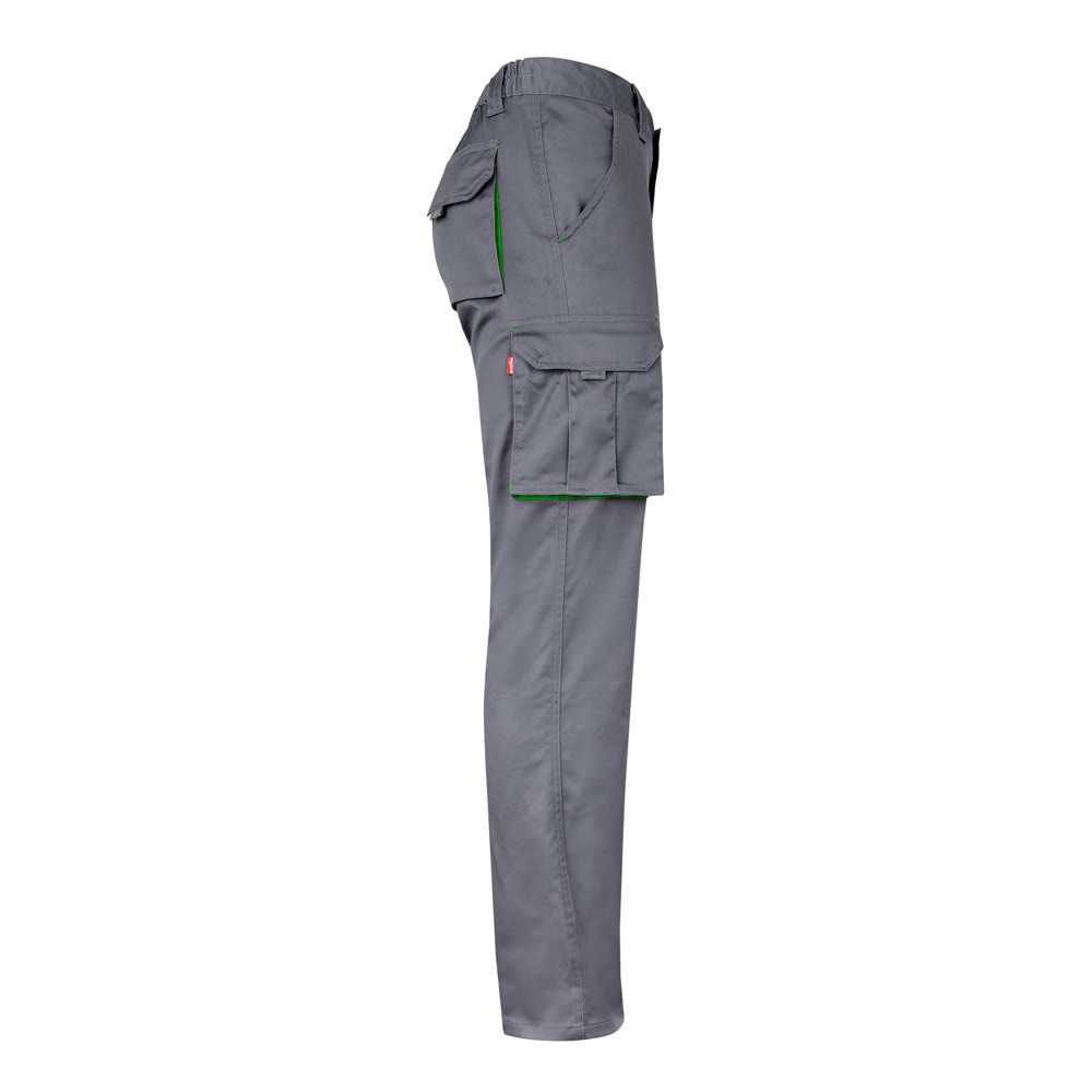 VL FIDES. Pantalon stretch bicolore, multipoches (240g/m²), en coton (46%), EME (38%) et polyester (16%) 71