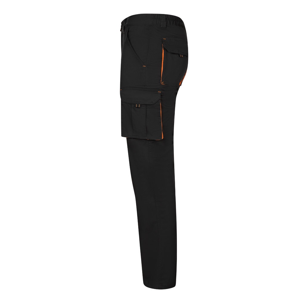 VL FIDES. Pantalon stretch bicolore, multipoches (240g/m²), en coton (46%), EME (38%) et polyester (16%) 24