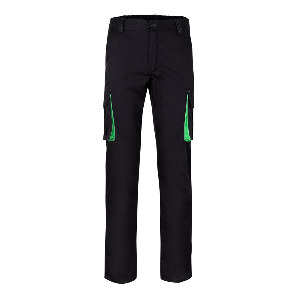 VL FIDES. Pantalon stretch bicolore, multipoches (240g/m²), en coton (46%), EME (38%) et polyester (16%) 14