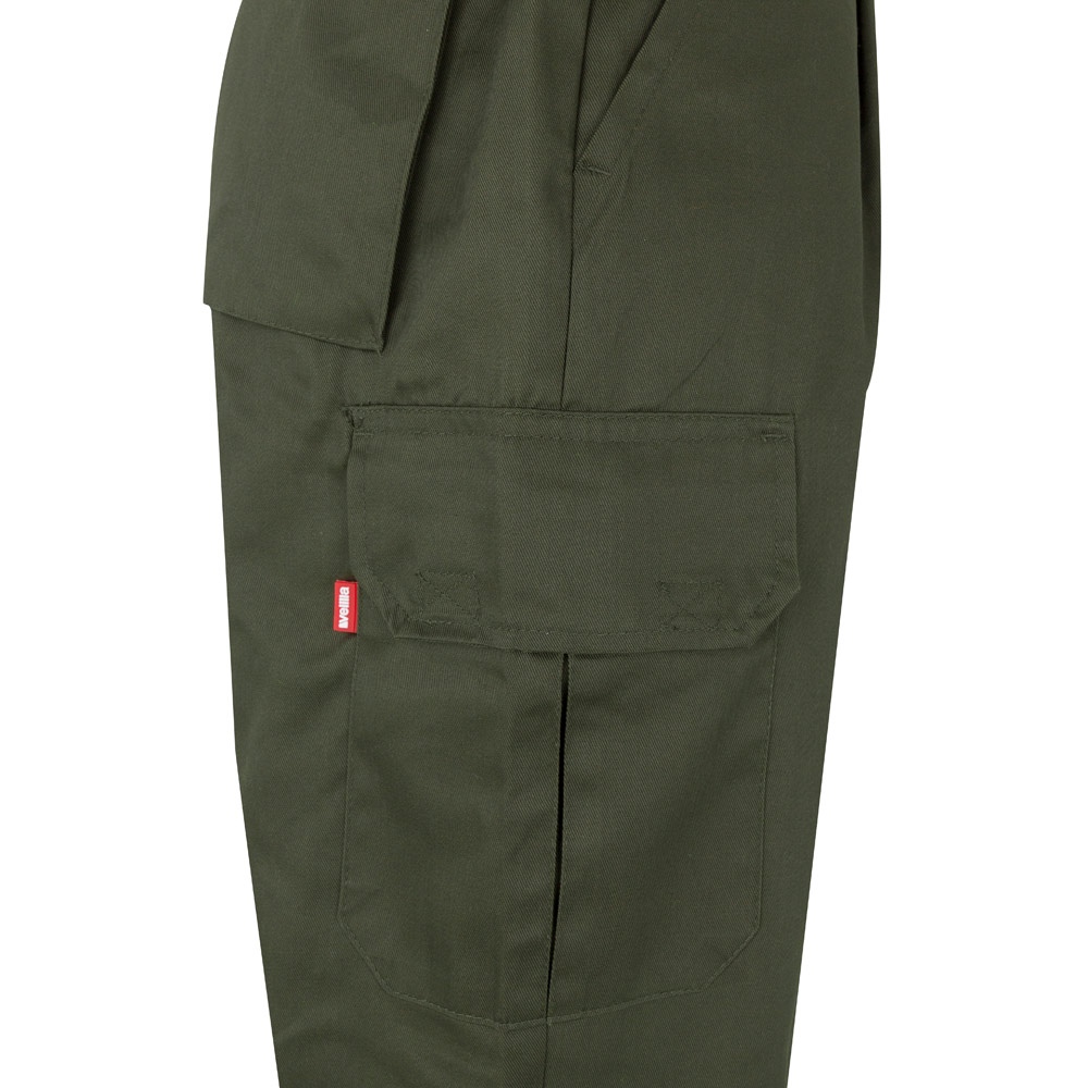 VL ATHENA. Pantalon bicolore en sergé (210g/m²), doublé, multi-poches, en coton (20%) et polyester (80%) 49