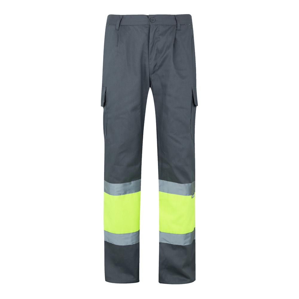 VL ATHENA. Pantalon bicolore en sergé (210g/m²), doublé, multi-poches, en coton (20%) et polyester (80%) 5