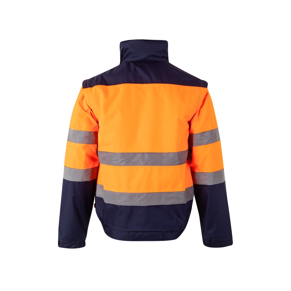 VL JUPITER LARGE. Veste rembourrée bicolore (180g/m²) en polyester (100%), avec finition PU 18