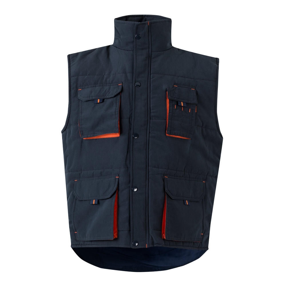 VL NERGAL. Gilet rembourré, bicolore, multipoches (120g/m²), en polyester (100%) 6
