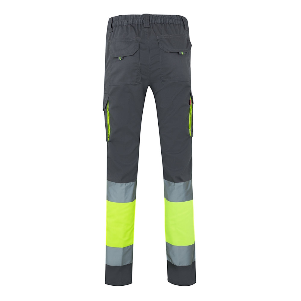 VL ZEUS. Pantalon stretch multipoches bicolore (240g/m²), en coton (46%), EME (38%) et polyester (16%) 12