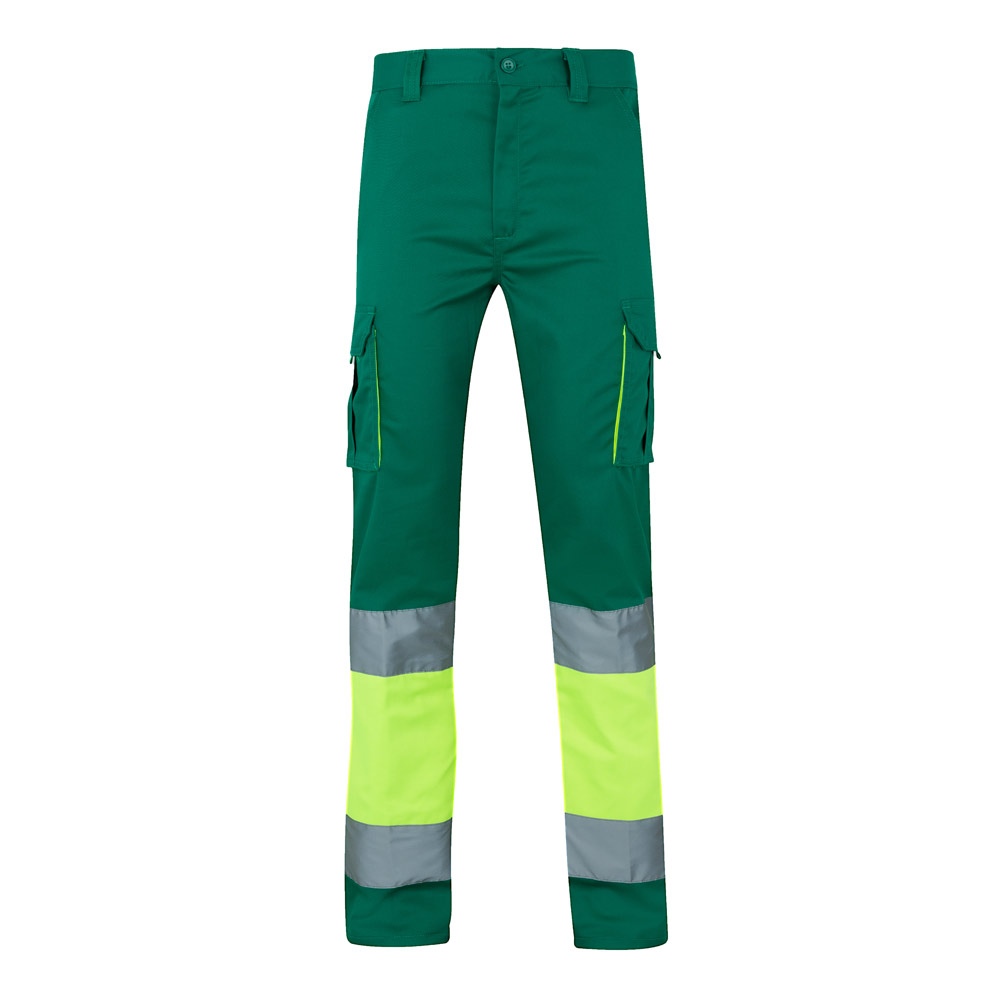 VL ZEUS. Pantalon stretch multipoches bicolore (240g/m²), en coton (46%), EME (38%) et polyester (16%) 4