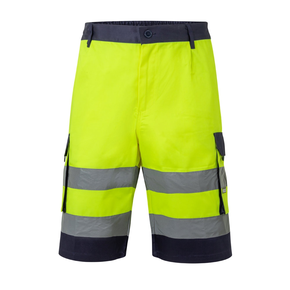 VL HADES. Bermuda bicolore multi-poches (210g/m²), en coton (20%) et polyester (80%) 2