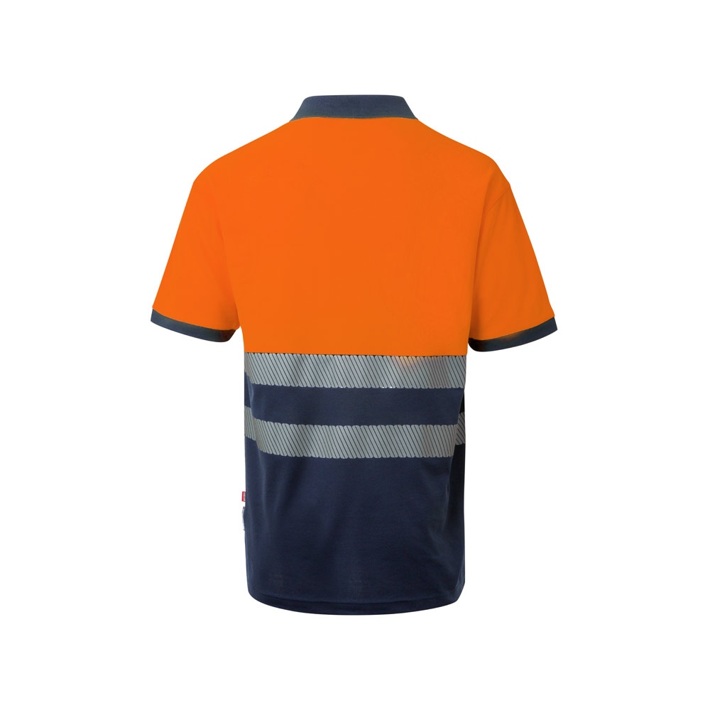 VL ACHELOUS. Polo piqué bicolore (150g/m²) à manches courtes, en coton (55%) et polyester (45%) 15