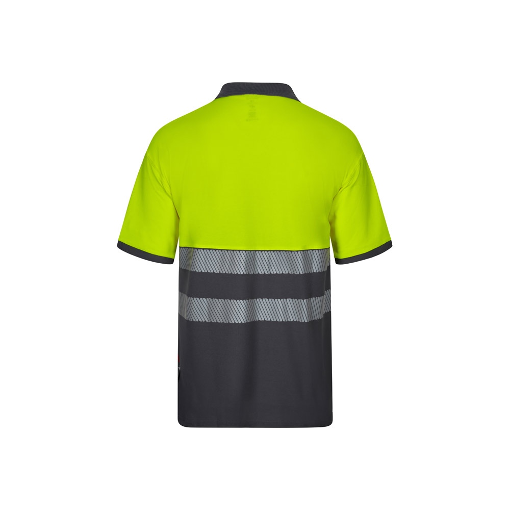 VL ACHELOUS. Polo piqué bicolore (150g/m²) à manches courtes, en coton (55%) et polyester (45%) 11