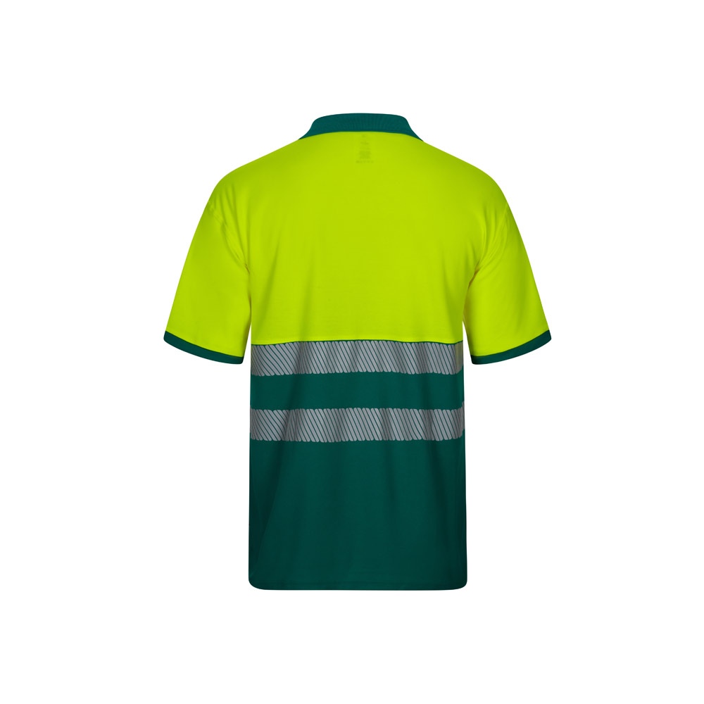 VL ACHELOUS. Polo piqué bicolore (150g/m²) à manches courtes, en coton (55%) et polyester (45%) 13