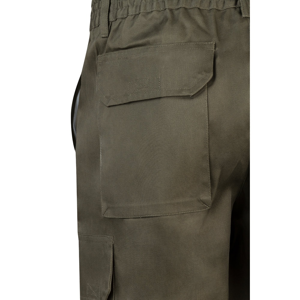 VL CHIONE. Bermuda sergé, multipoches (200g/m²), en coton (35%) et polyester (65%) 38